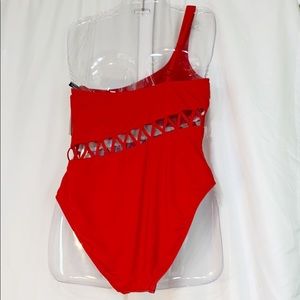 Kenneth Cole Swim - NWT Kenneth Cole Swimsuit XL Zig Zag One Shoulder Kenneth Cole Swim - NWT Kenneth Cole Swimsuit XL Zig Zag One Shoulder